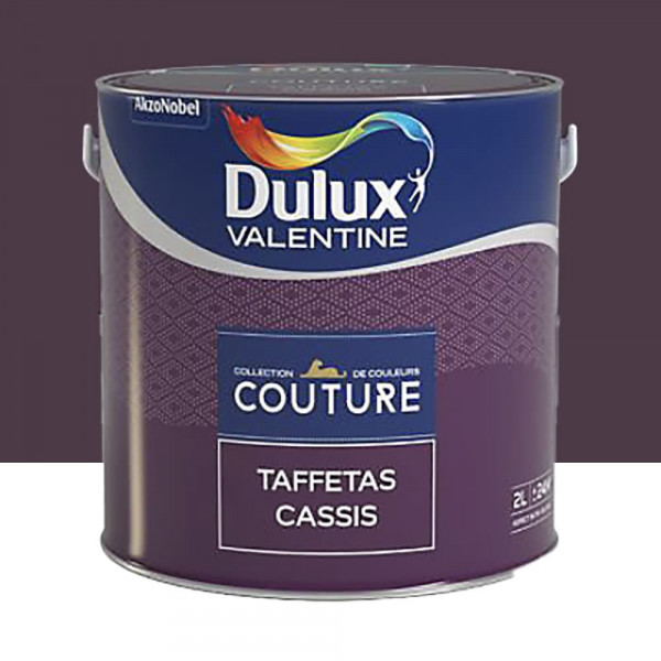 Peinture acrylique Dulux Valentine Couture Taffetas cassis - 2L