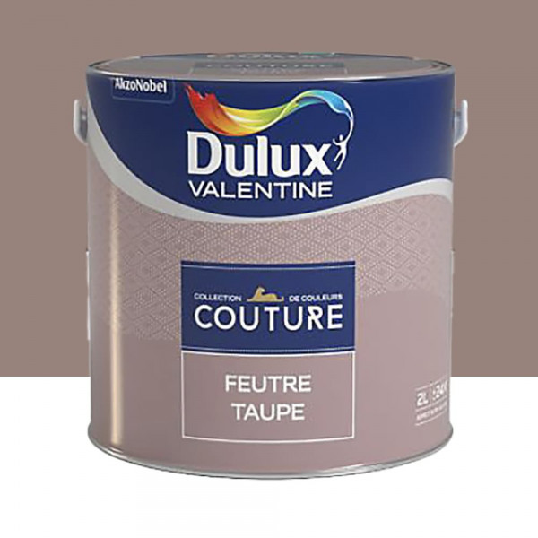 Peinture acrylique Dulux Valentine Couture Feutre taupe - 2L