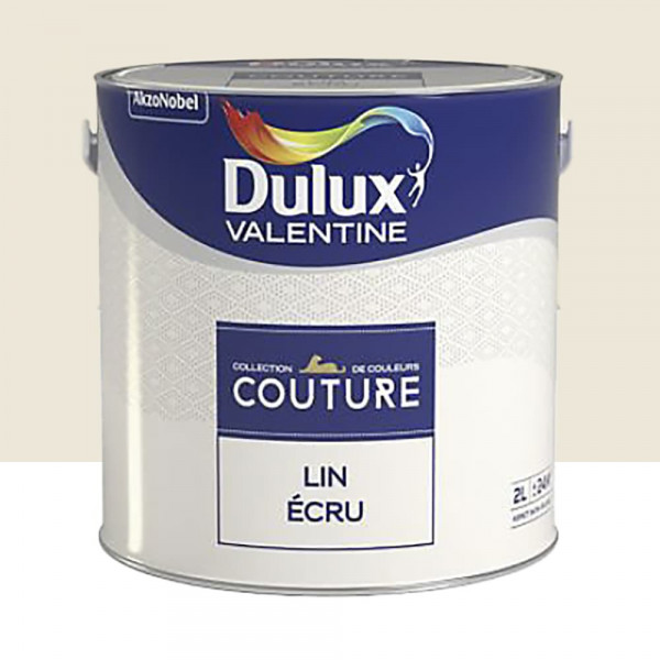 Peinture acrylique Dulux Valentine Couture Lin écru - 2L