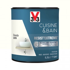 Peinture V33 Cuisine & Bain Resist'Extreme Satin Etincelle - 0,5L