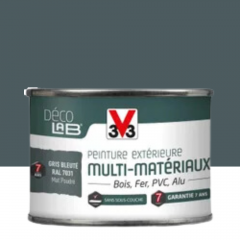 Peinture Extérieure Multi-Matériaux V33 Déco LAB Gris bleuté Mat Poudré 0,125
