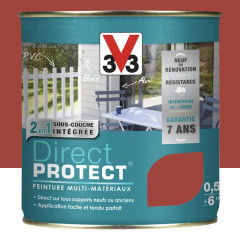 Peinture Glycéro Multi-matériaux V33 Direct Protect Coccinelle - 0,5L