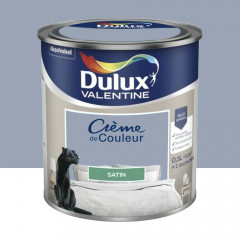 Peinture multi-supports Dulux Valentine Crème de Couleur Satin Lune cendrée - 0,5L