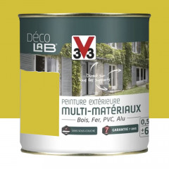 Peinture Extérieure Multi-Matériaux V33 Déco LAB Lumière d'été Satin - 0,5L