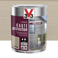 Lasure Haute Protection V33 Les Couleurs 8 ans Chêne Cendré - 1L