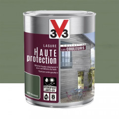 Lasure Haute Protection V33 Les Couleurs 8 ans Vert Provence - 1L