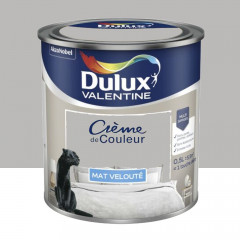 Peinture multi-supports Dulux Valentine Crème de Couleur Mat velouté Béton Gris