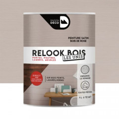 Peinture Maison Déco Relook Bois Les Unis Satin Bois de Rose