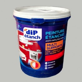 DIP Peinture Étanche Acrylique Multi-Supports Gris Galet DIP Peinture Étanche Acrylique Multi-Supports Gris Galet