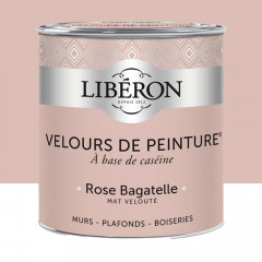 Peinture LIBÉRON Velours de Peinture Rose Bagatelle 0,5L