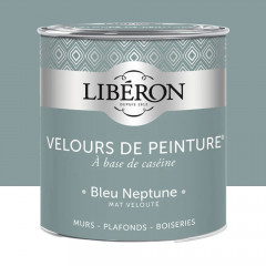 Peinture LIBÉRON Velours de Peinture Bleu Neptune 0,5L