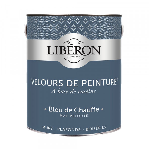 Peinture LIBÉRON Velours de Peinture Bleu de Chauffe 2,5L