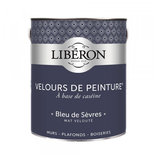 Peinture LIBÉRON Velours de Peinture Bleu de Sèvres 2,5L