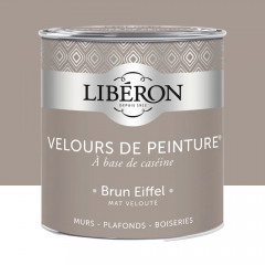 Peinture LIBÉRON Velours de Peinture Brun Eiffel 0,5L