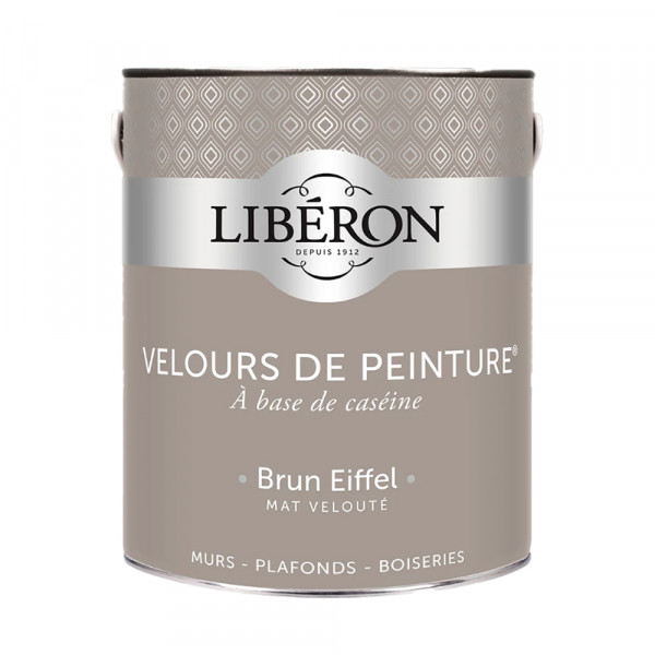 Peinture LIBÉRON Velours de Peinture Brun Eiffel 2,5L