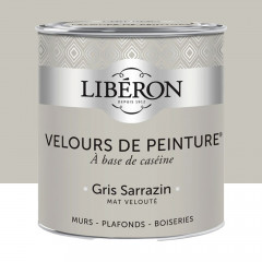 Peinture LIBÉRON Velours de Peinture Gris Sarrazin 0,5L