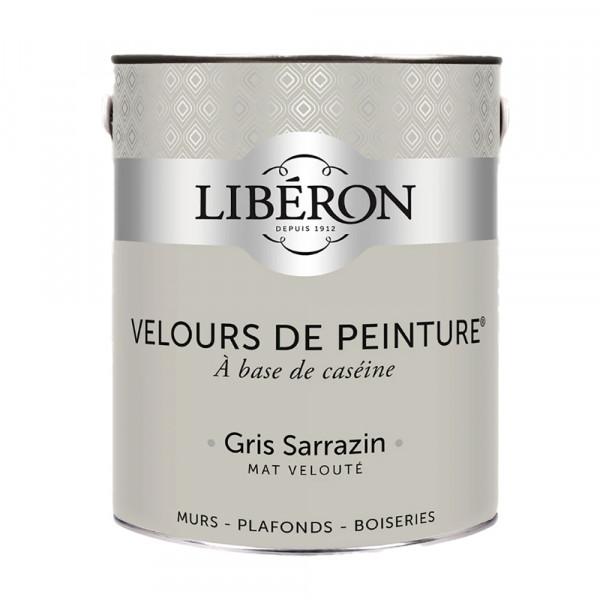 Peinture LIBÉRON Velours de Peinture Gris Sarrazin 2,5L