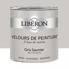 Peinture LIBÉRON Velours de Peinture Gris Saunier 0,5L
