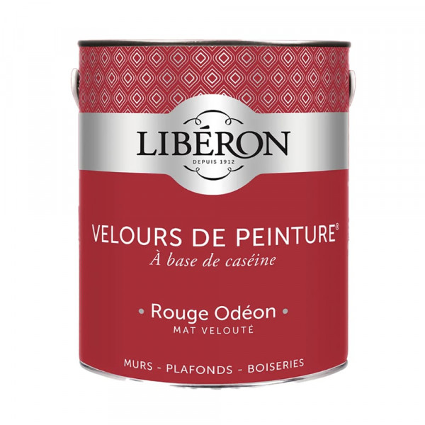 Peinture LIBÉRON Velours de Peinture Rouge Odéon 2,5L