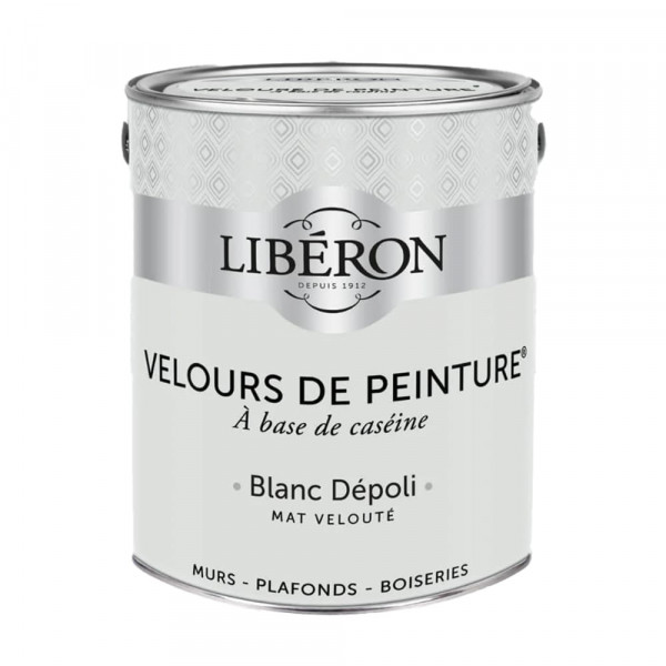 Peinture LIBÉRON Velours de Peinture Blanc Dépoli 2,5L