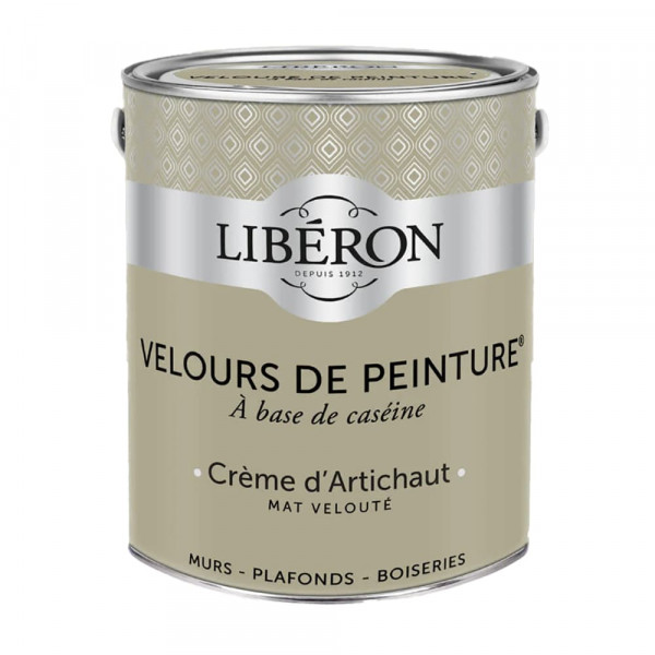 Peinture LIBÉRON Velours de Peinture Crème d'Artichaud 2,5L
