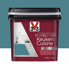 Peinture Rénovation Perfection Cuisine V33 Bleu Lagon pot de 0,75L