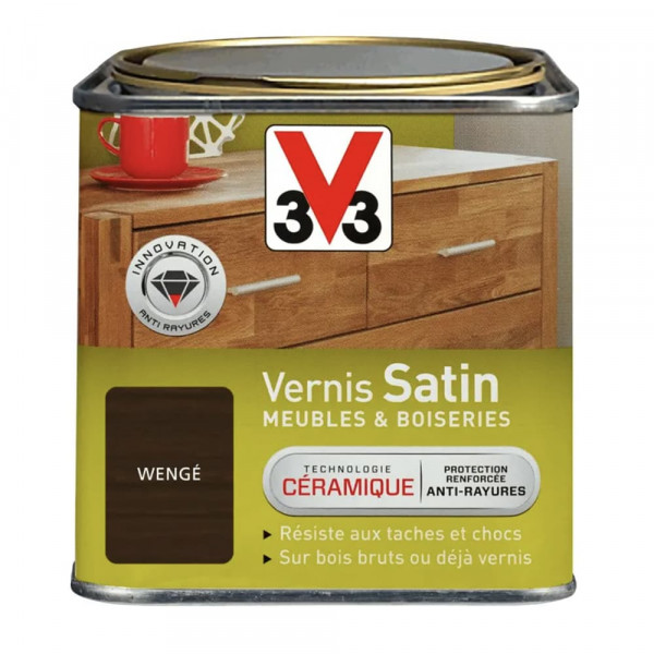 Vernis V33 Meubles et Boiseries Satin Wengé V33 - 2