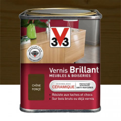 Vernis V33 Meubles et Boiseries Brillant Chêne foncé - 0,25L