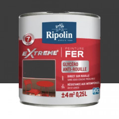 Peinture Fer RIPOLIN eXtrême Noir - 0,25L