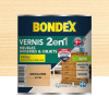 Vernis intérieur BONDEX 2 en 1 Incolore satin - 0,25L