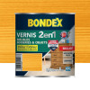 Vernis intérieur BONDEX 2 en 1 Chêne doré brillant - 0,25L