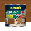 Vernis intérieur BONDEX 2 en 1 Chêne moyen brillant - 0,25L