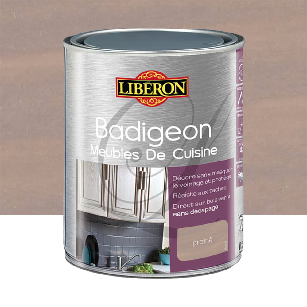 Badigeon (Boisine) Meubles de cuisine LIBERON Praliné - 1L