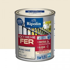 Peinture Fer RIPOLIN Extreme Fer Bi-Activ Blanc Cassé - 0,25L