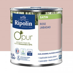 Peinture Murs, Boiseries, Radiateurs RIPOLIN OPur Satin Rose jabadao - 0,5L