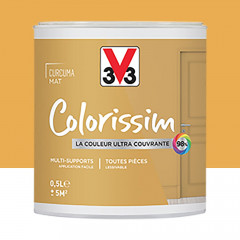 Peinture Multi-supports V33 Colorissim Mat Curcuma - 0,5L