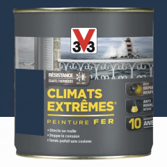 Peinture Fer V33 Climats Extrêmes Bleu hoggar Brillant - 0,5L