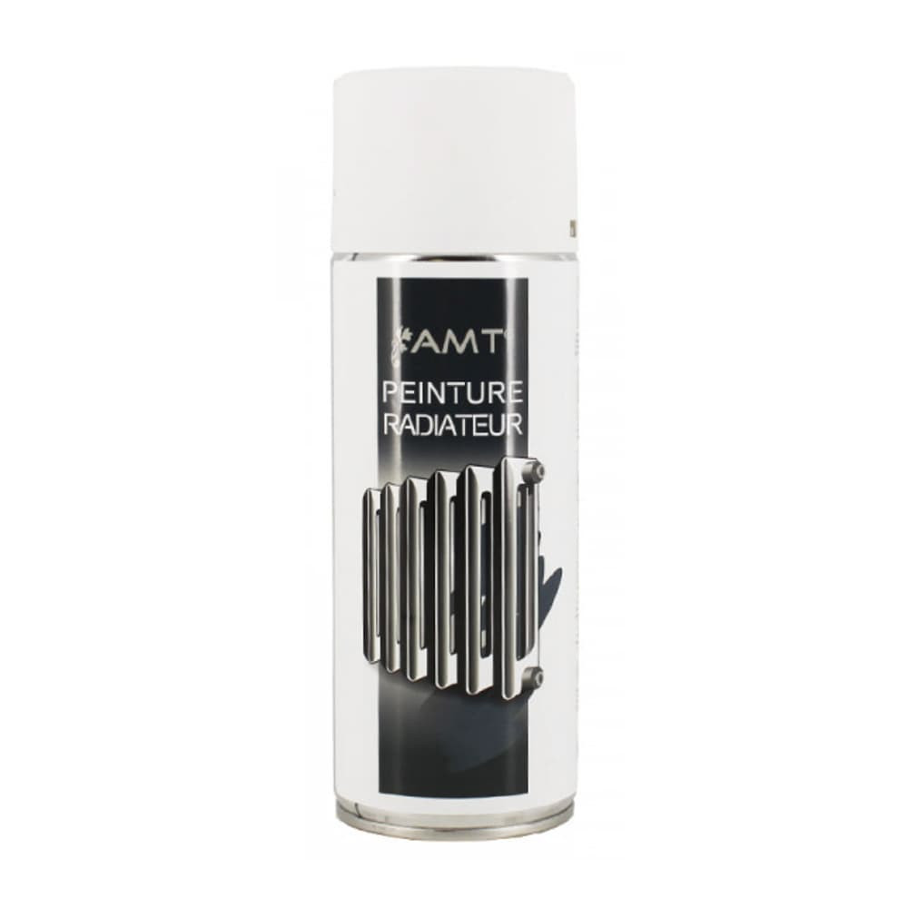 Bombe de peinture aérosol AMT Peinture radiateur Blanc Mat (BPR03