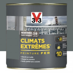 Peinture Fer V33 Climats Extrêmes Gris basalte Brillant - 0,5L
