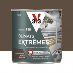 Peinture Fer V33 Climats Extrêmes Brillant Brun Normand - 0,5L