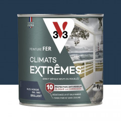 Peinture Fer V33 Climats Extrêmes Brillant Bleu Hoggar - 0,5L