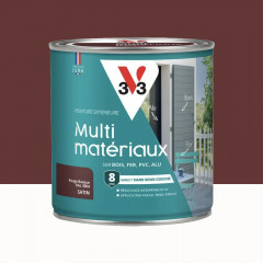 Peinture extérieure V33 Multi-matériaux Satin Rouge Basque - 0,5L