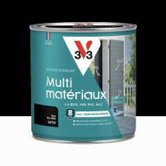 Peinture extérieure V33 Multi-matériaux Satin Noir - 0,5L