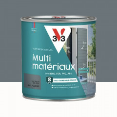 Peinture extérieure V33 Multi-matériaux Mat poudré Gris bleuté - 0,5L