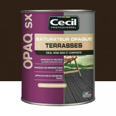 Saturateur Terrasses Cécil OPAQ SX Wengé - 1L