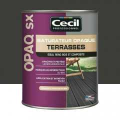 Saturateur Terrasses Cécil OPAQ SX Anthracite - 1L