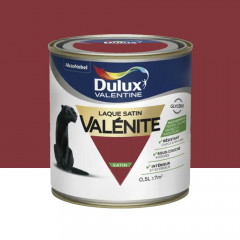 Laque satin Dulux Valentine Valénite Rouge Basque - 0,5L