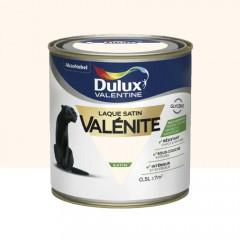 Laque satin Dulux Valentine Valénite Blanc de blanc - 0,5L
