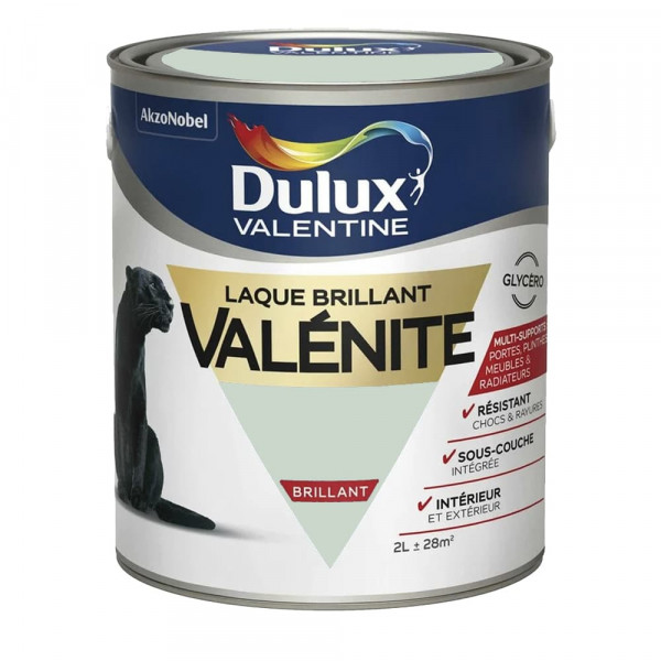 Laque brillant Dulux Valentine Valénite Gris perle - 2L