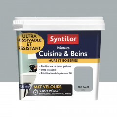 Peinture Cuisine & Bains SYNTILOR Gris Galet - 0,75L